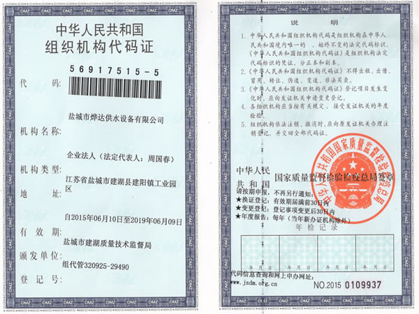 組織機構代碼證